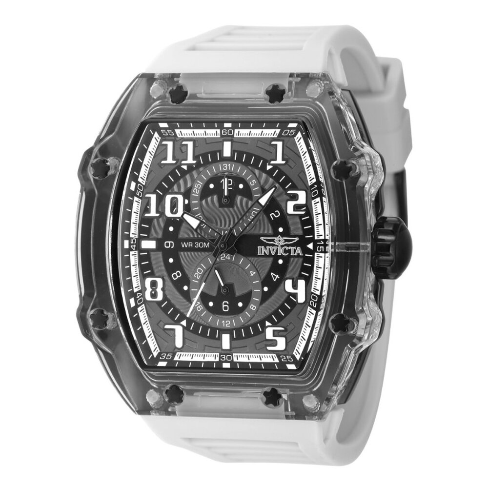 Invicta Racing Cyclone Men's Watch - 48.5mm, Smoke/White (48719)
